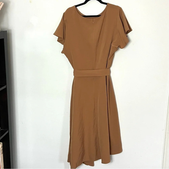 Lane Bryant Belted Lena Dress Camel Size 24 NWT - Picture 7 of 8